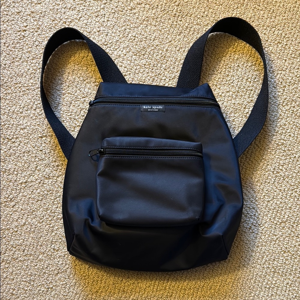 Kate Spade New York Small Black Nylon Backpack